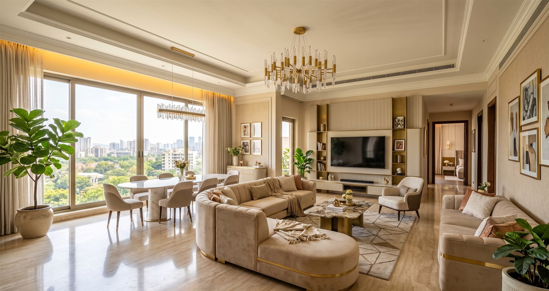 Divya Vista living space preview
